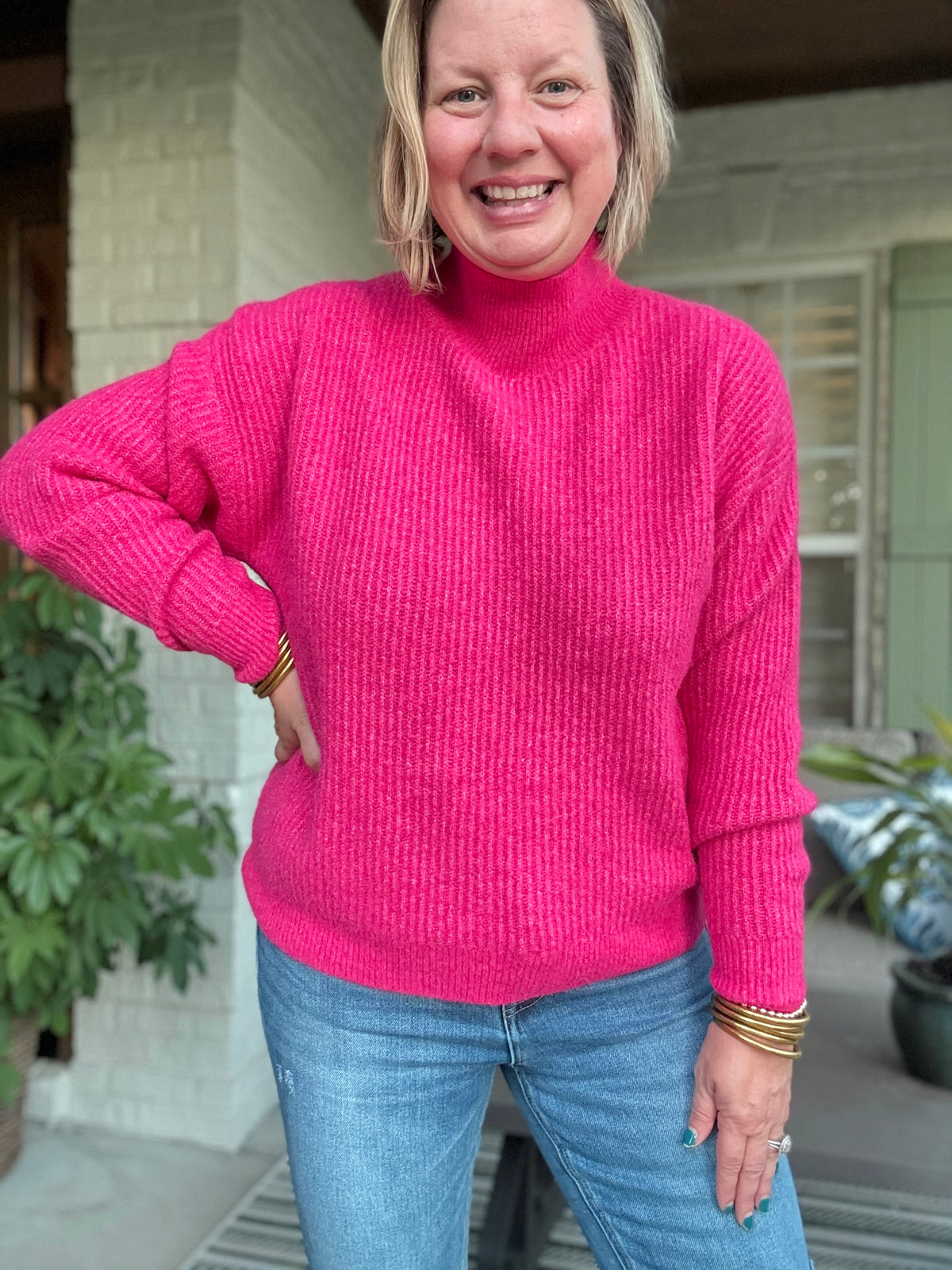 Sugar Plum Hot Pink Sweater