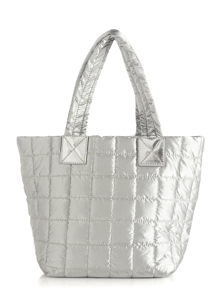 Logan Mini Tote Crossbody - Silver