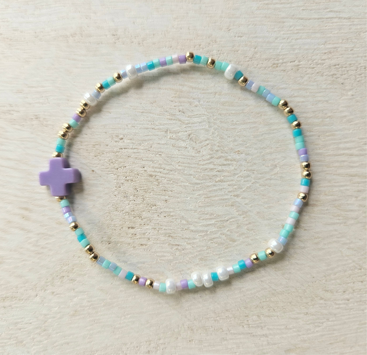 egirl Hope Unwritten Signature Cross Bracelet - How Do You Lilac me Now?