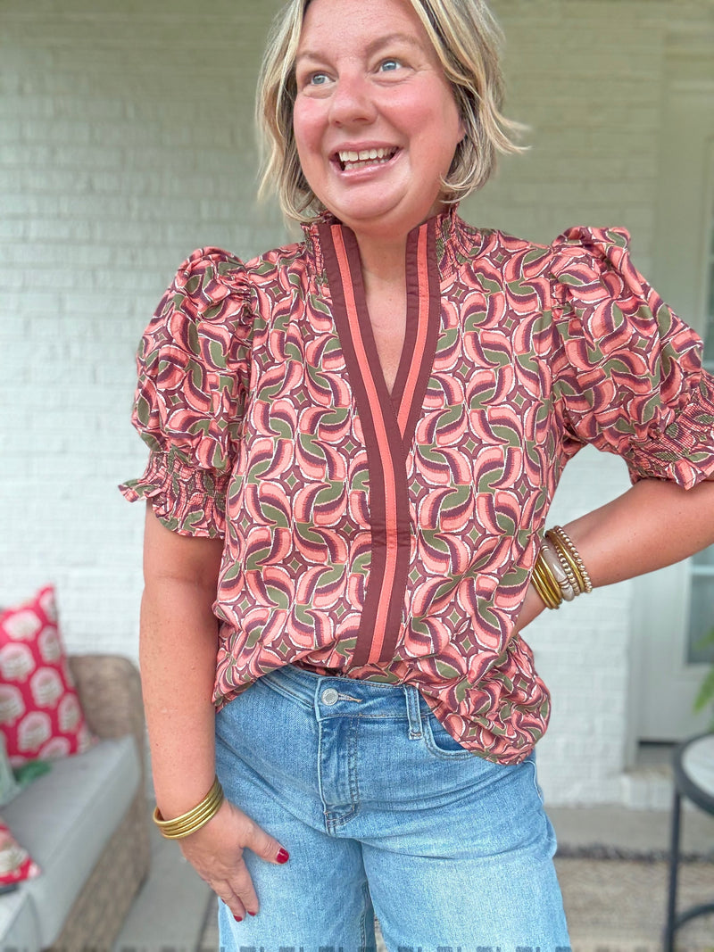 Marlowe Top - Terracotta