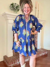 Amber Dress w/ Orange Floral