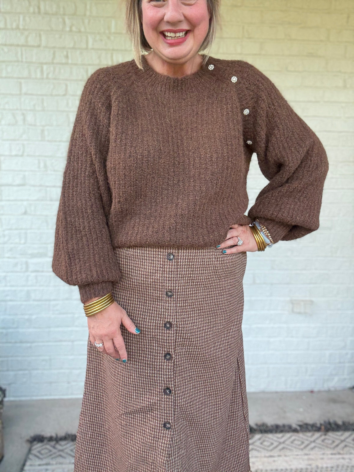 Cinnamon Days Brown Sweater