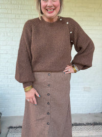 Cinnamon Days Brown Sweater
