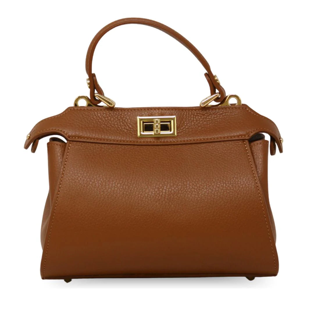 German Fuentes Leather Bag - Camel