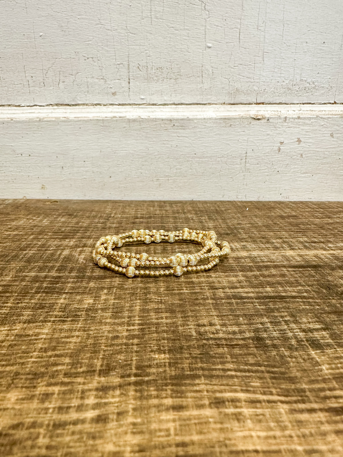 Hope Unwritten Dignity 5mm Bead Bracelet - Gold