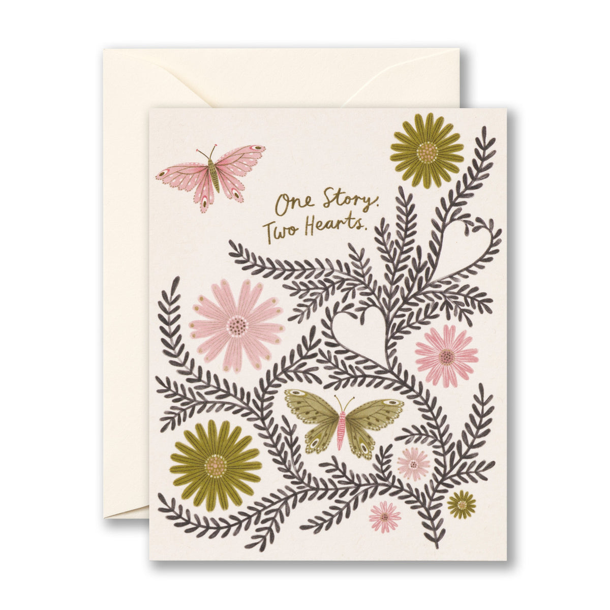 One story. Two hearts. - Greeting Card