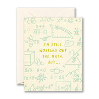 I'm still working out the Math - Greeting Card