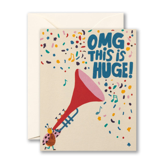 OMG this is huge! - Congratulations Card