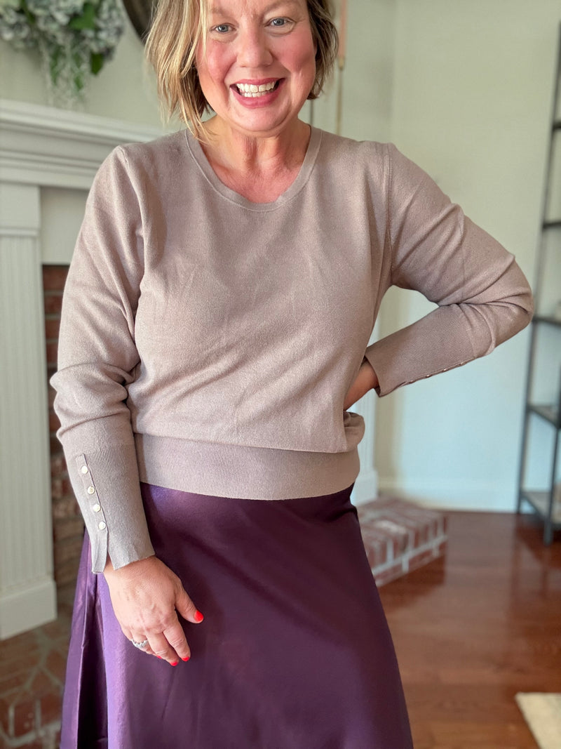 Sloan Long Sleeve Top - Mocha