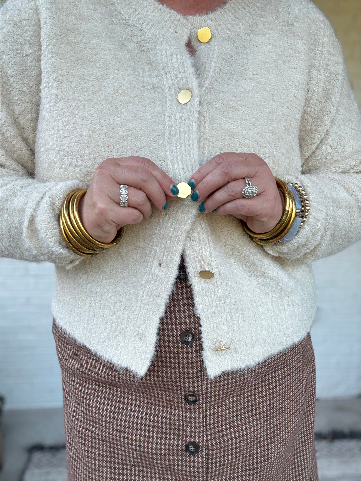 Warm Whispers Cream Cardigan