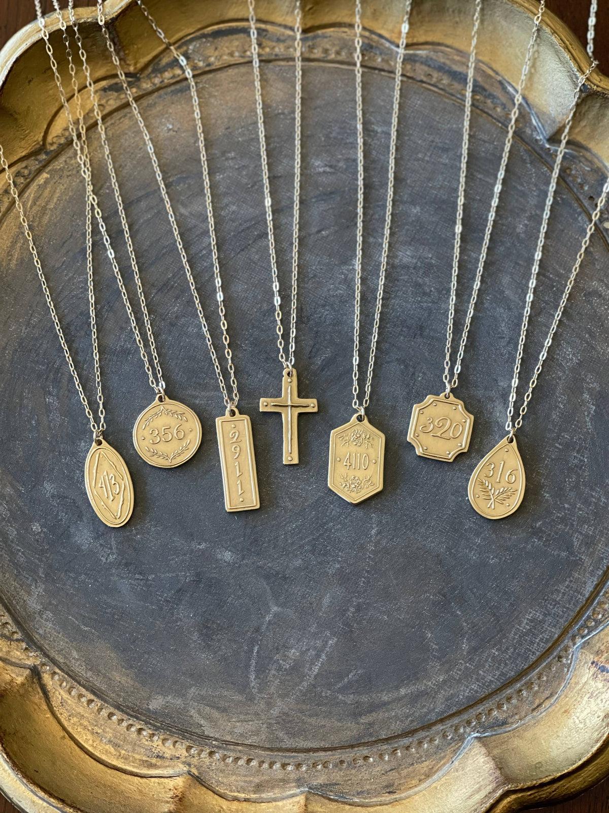 Cross / Titus 3:4-5 Pendant Necklace - 22"