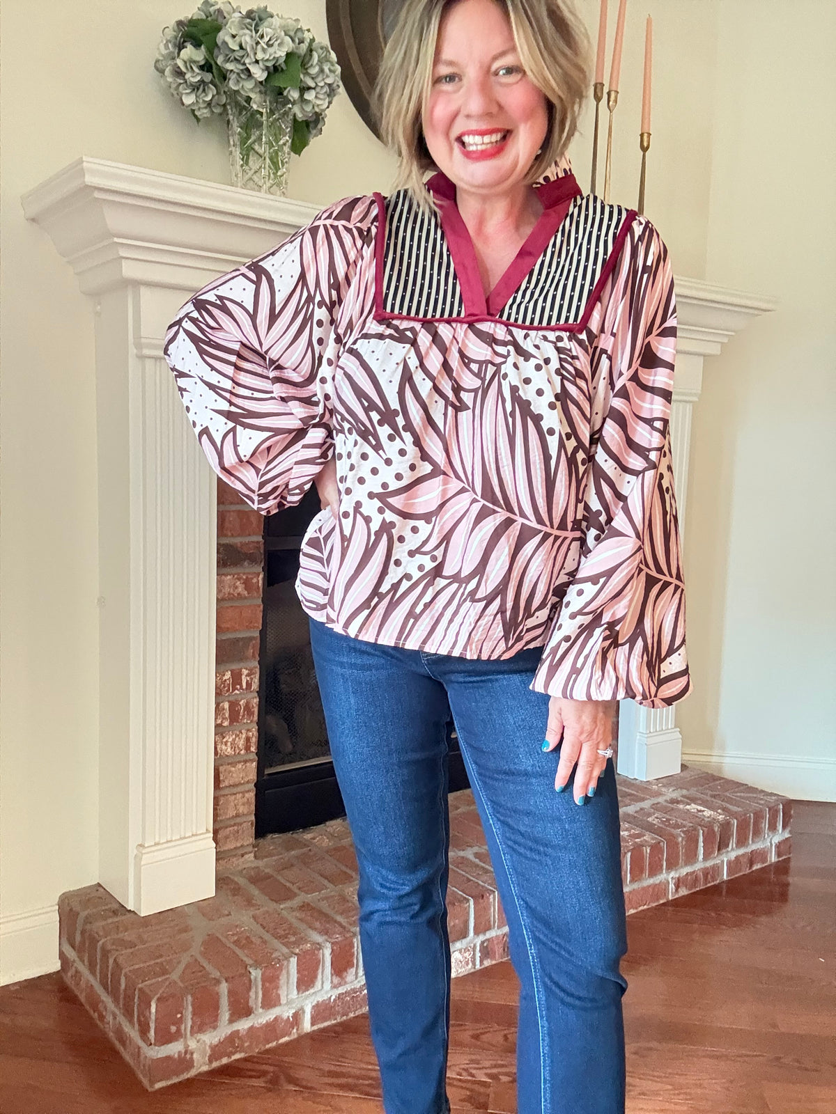 Dahlia Blush Top
