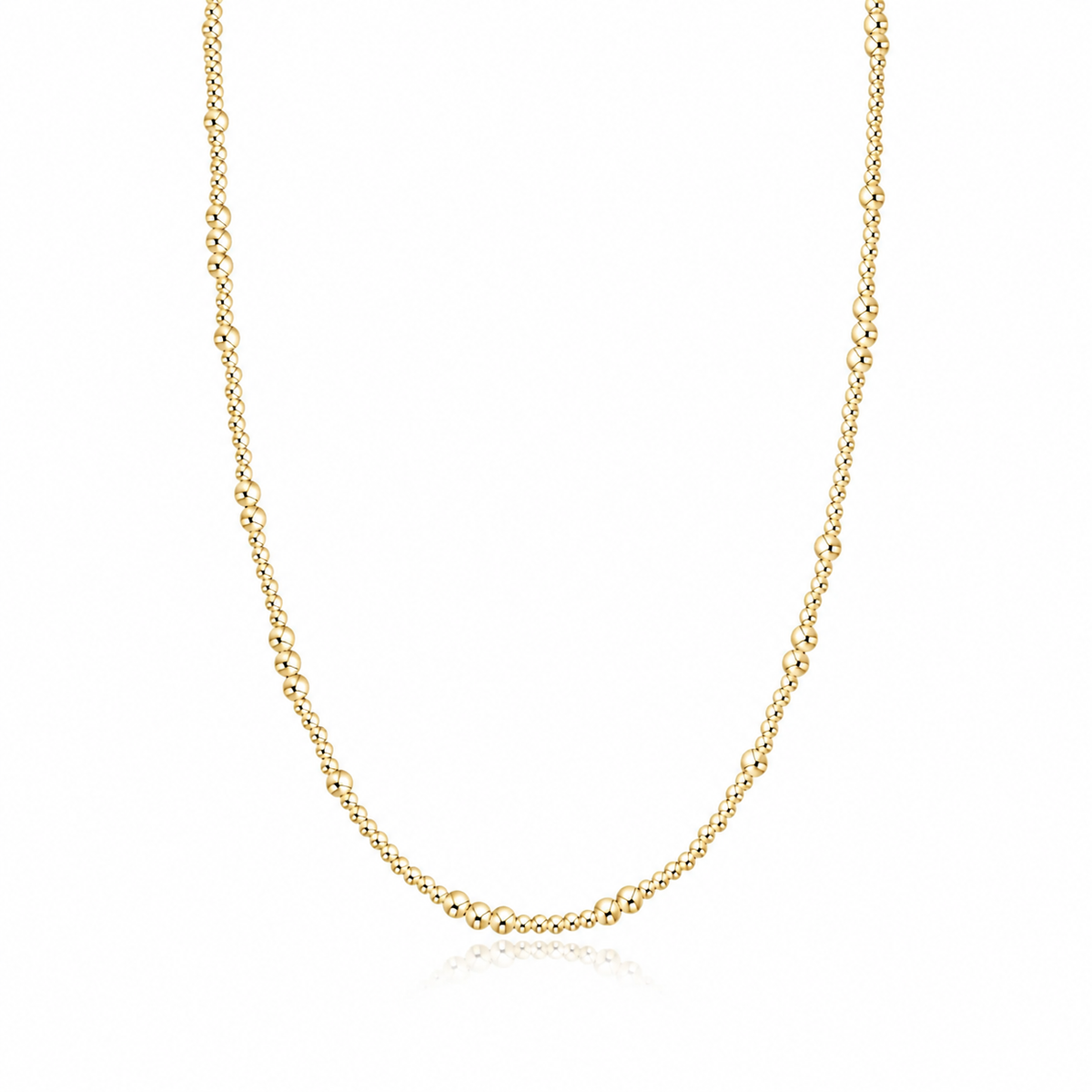 17" Choker Beaded - Hope Unwritten Gold 3MM