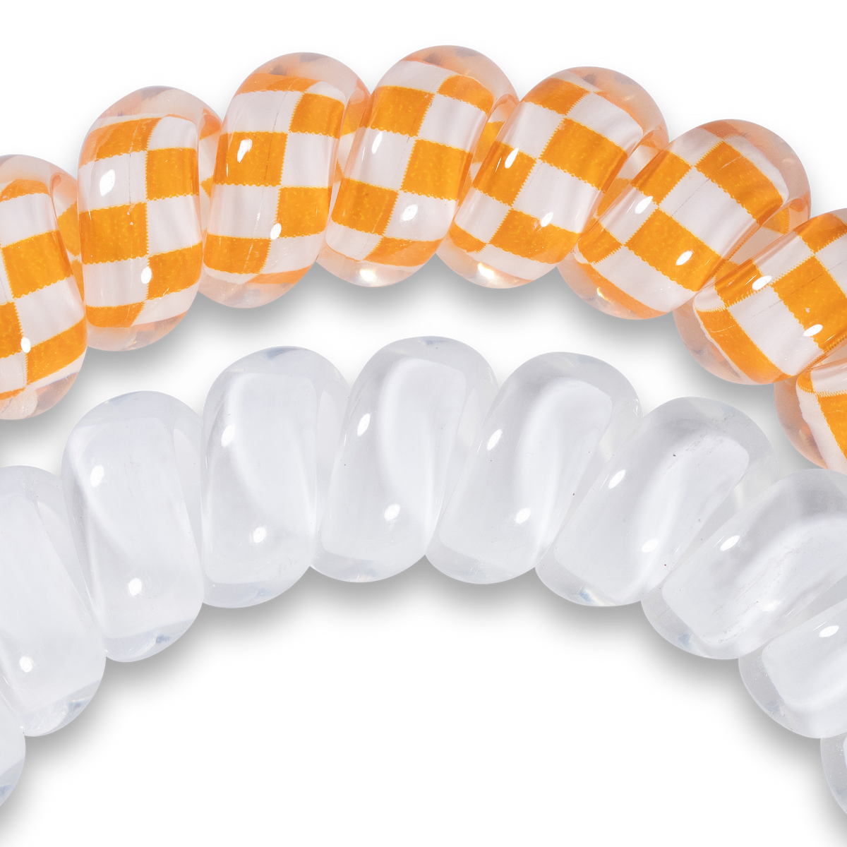 TELETIES - University of Tennessee - Large Spiral Hair Coils, Hair Ties