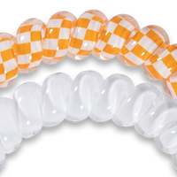 TELETIES - University of Tennessee - Large Spiral Hair Coils, Hair Ties