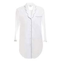 Vandy Scalloped Nightshirt - Blue
