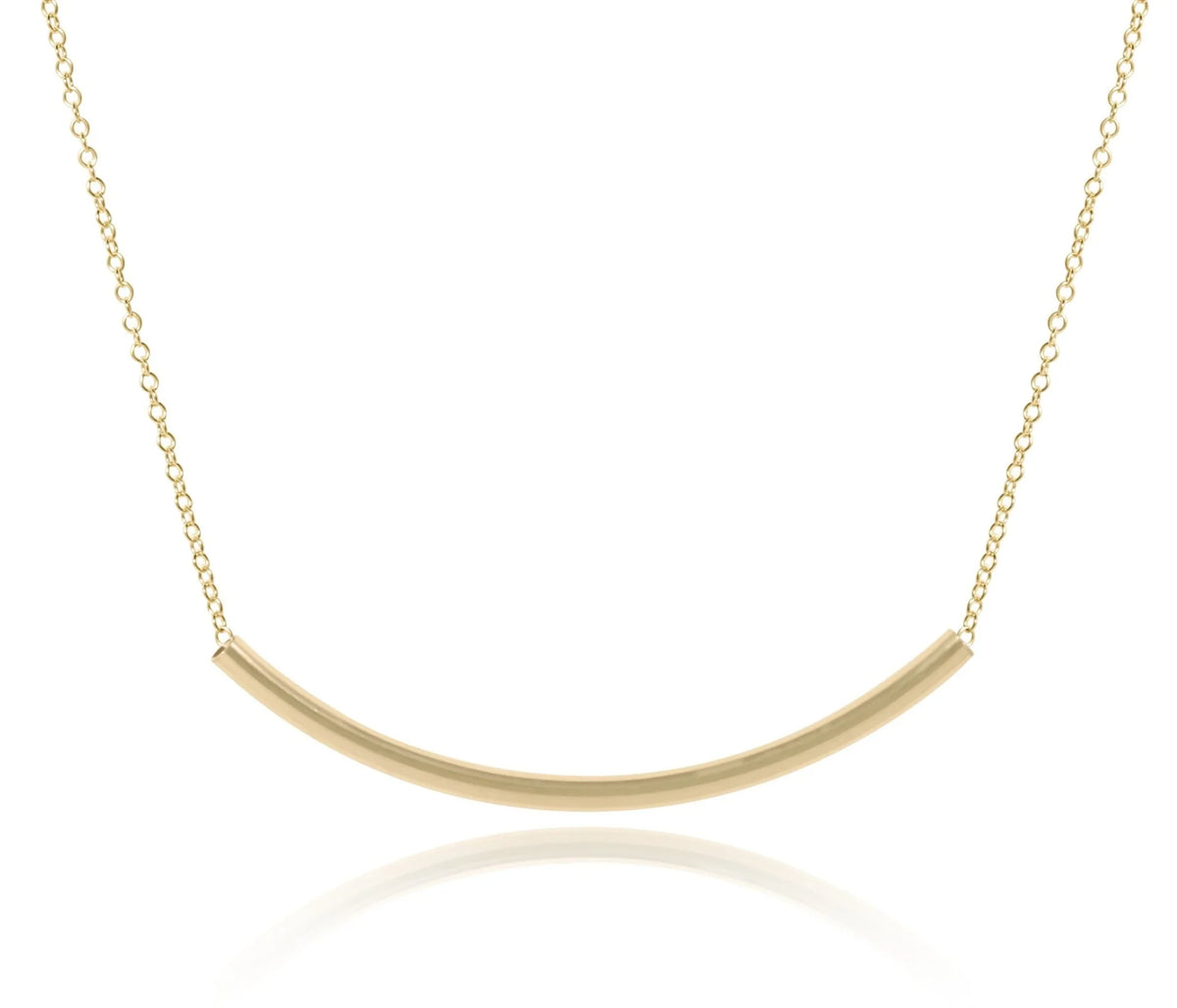 16" Necklace - Bliss Bar Gold