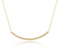 16" Necklace - Bliss Bar Gold