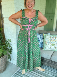Beautiful in Bows Green Dress