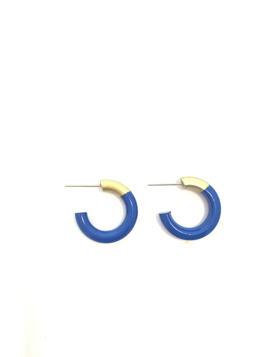 LIZ Small Hoop - Royal Blue
