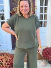 SPANX AirEssentials Crewneck Tee - Monstera