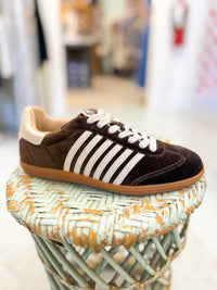 Stevie Sneaker - Brown Velvet
