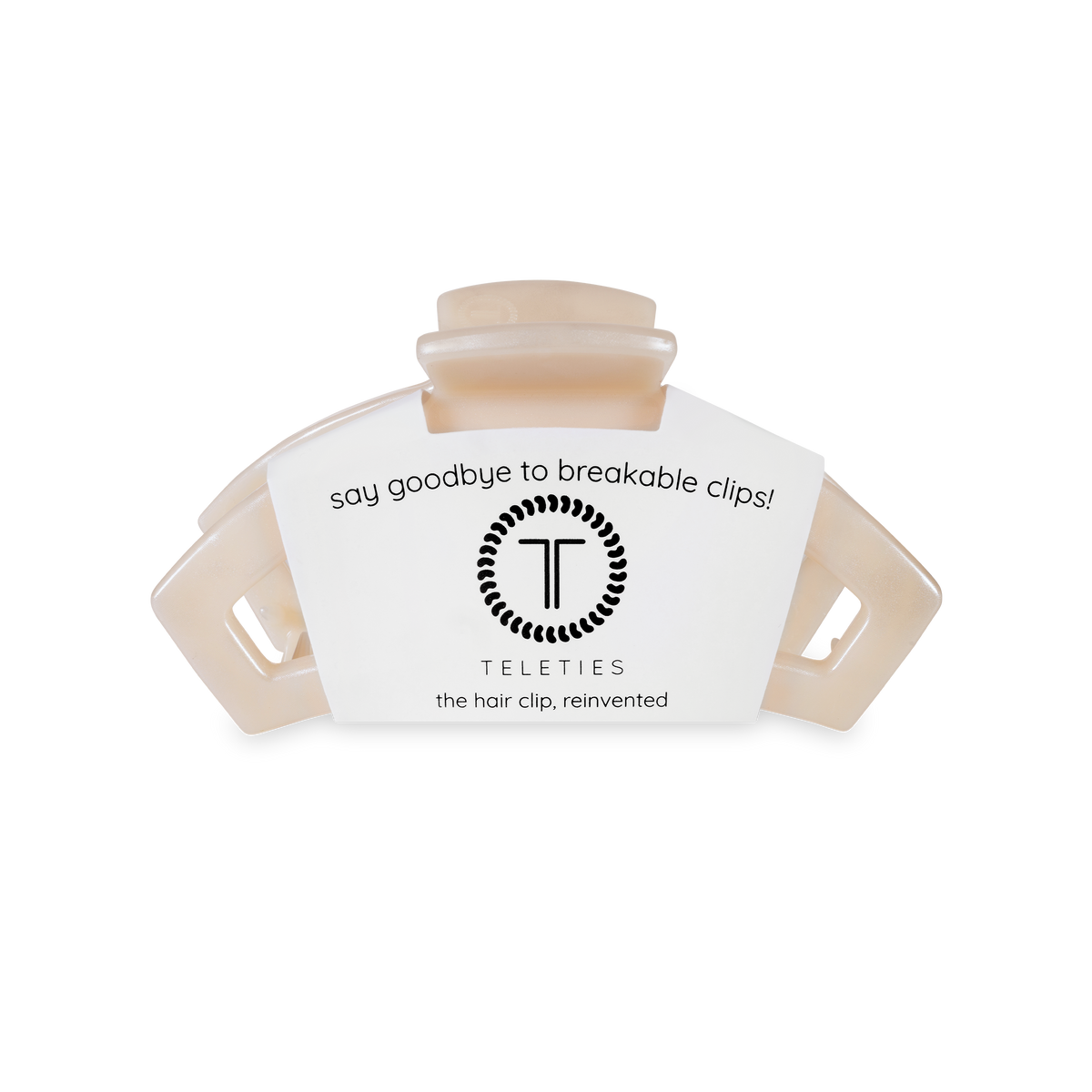 TELETIES - Open Hair Clip | Small | Soft Surf