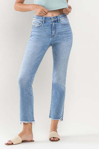 Striving High Rise Crop Flare Jeans