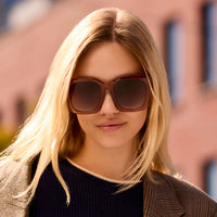 Anonymous Taupe Crystal Brown Sunglasses