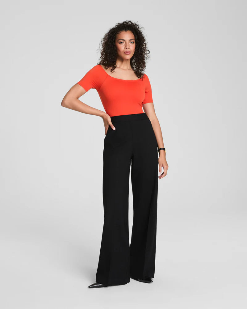 Spanx Wide Leg Ponte Pant - Black