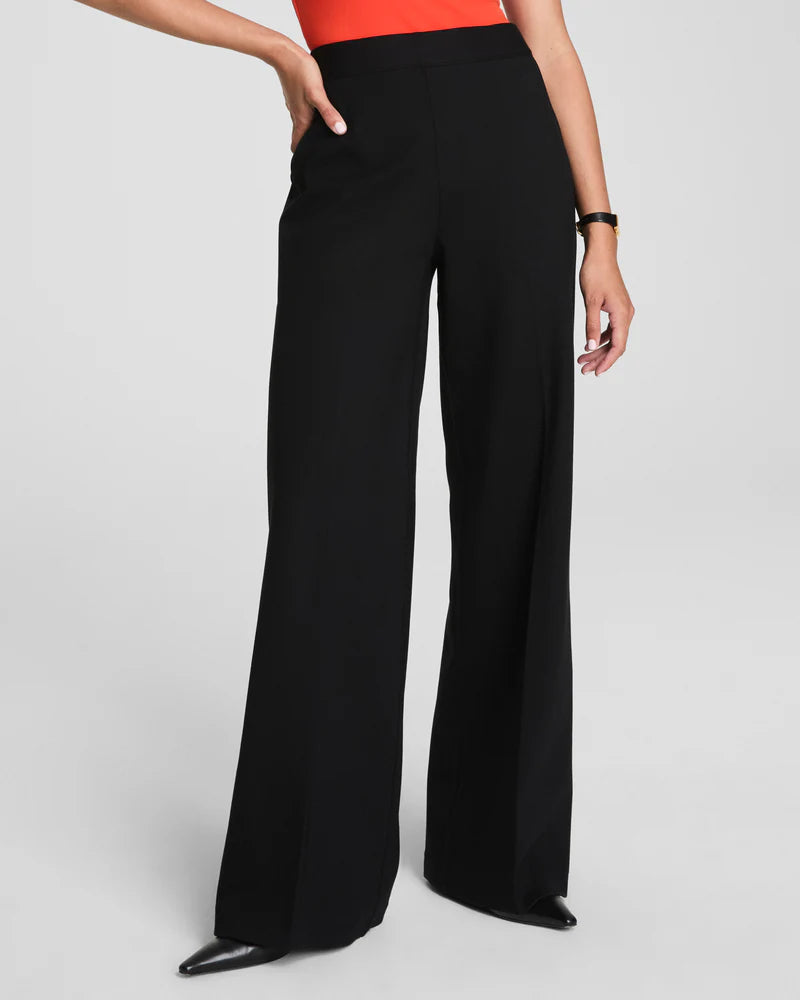Spanx Wide Leg Ponte Pant - Black