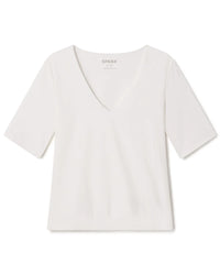 SPANXsmooth Jersey V-Neck Tee - White