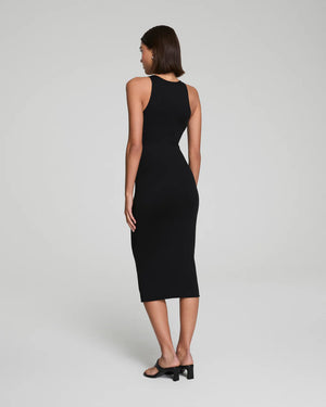 SPANX Jersey Racerback Midi Dress - Black