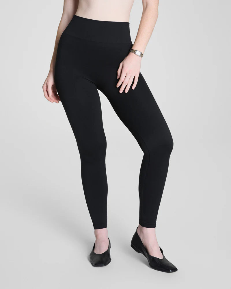 SPANXshape Ribbed Knit Legging - Black