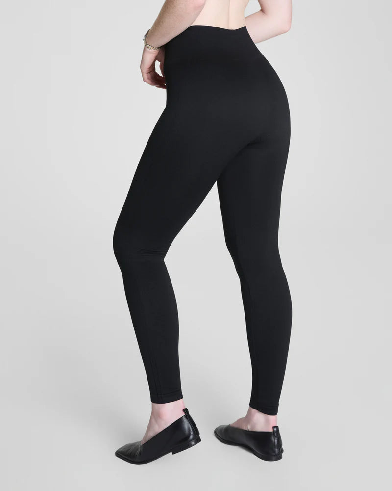SPANXshape Ribbed Knit Legging - Black