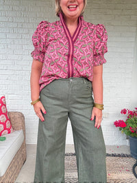 Marlowe Top - Wine