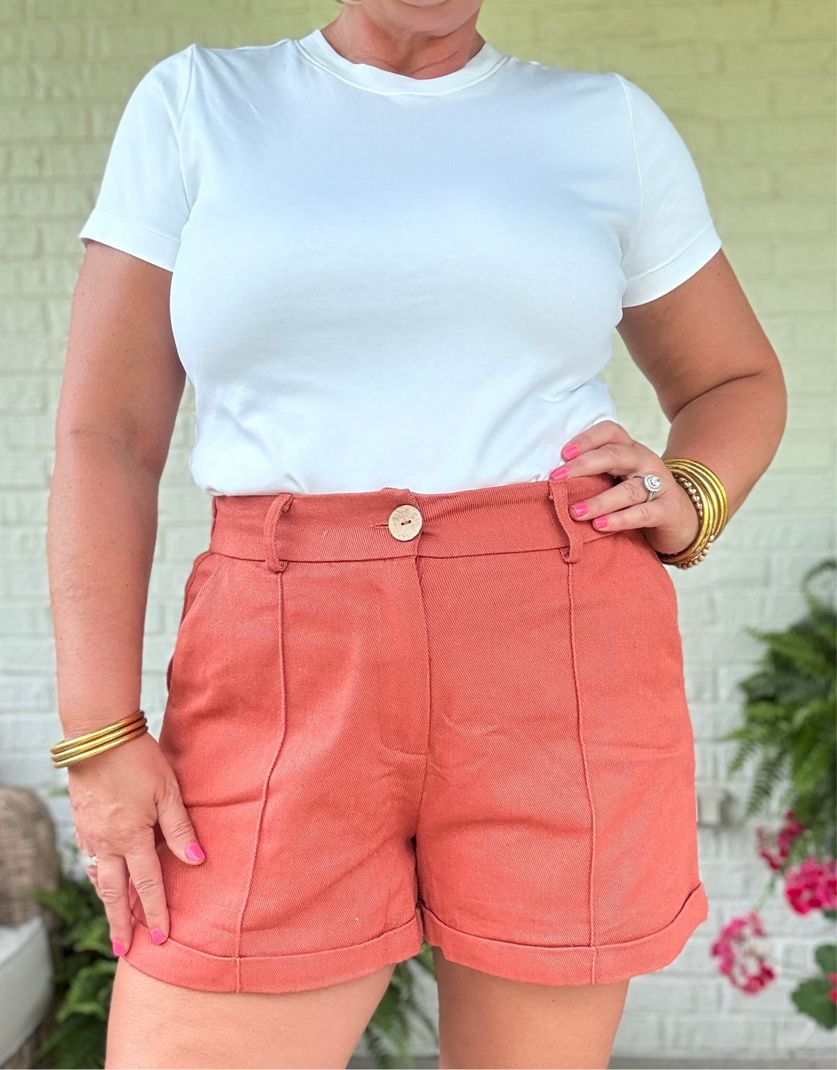 Freshly Picked Rust Shorts