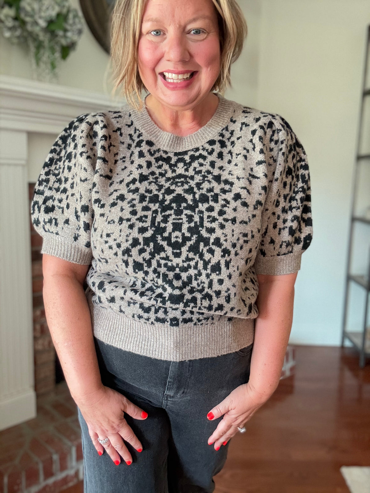 Remi Puff Sleeve Sweater - Mocha