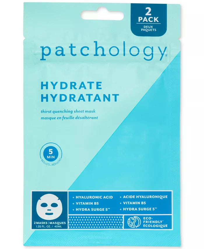 Patchology Hydrate Sheet Mask - 2 pack