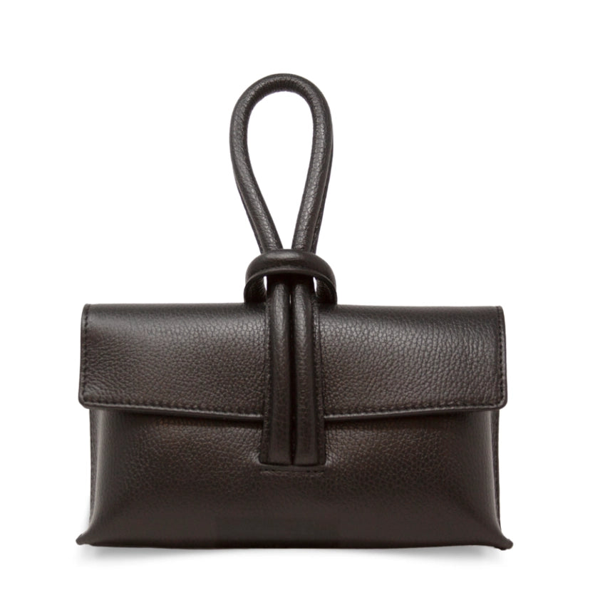 German Fuentes Leather Wristlet Bag - Black