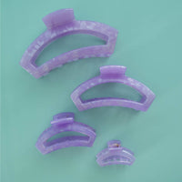 TELETIES - Open Hair Clip | Small | Lavender Mist