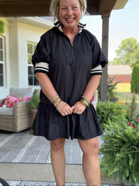 Lucy Drop Waist Dress - Black