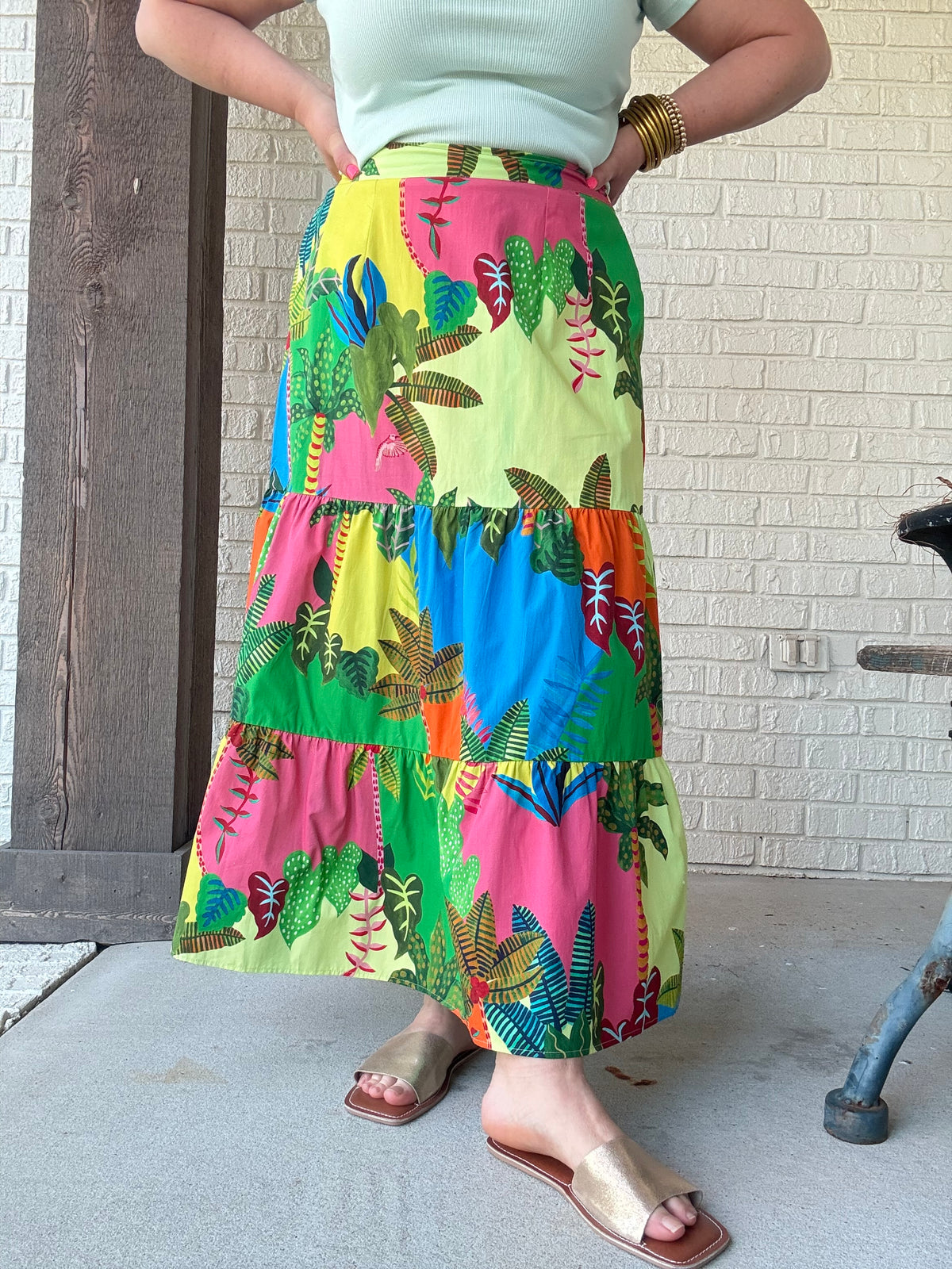 Ada Skirt - Tropical Patchwork