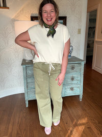 The Naomi "Pajama" Jean - Olive Green