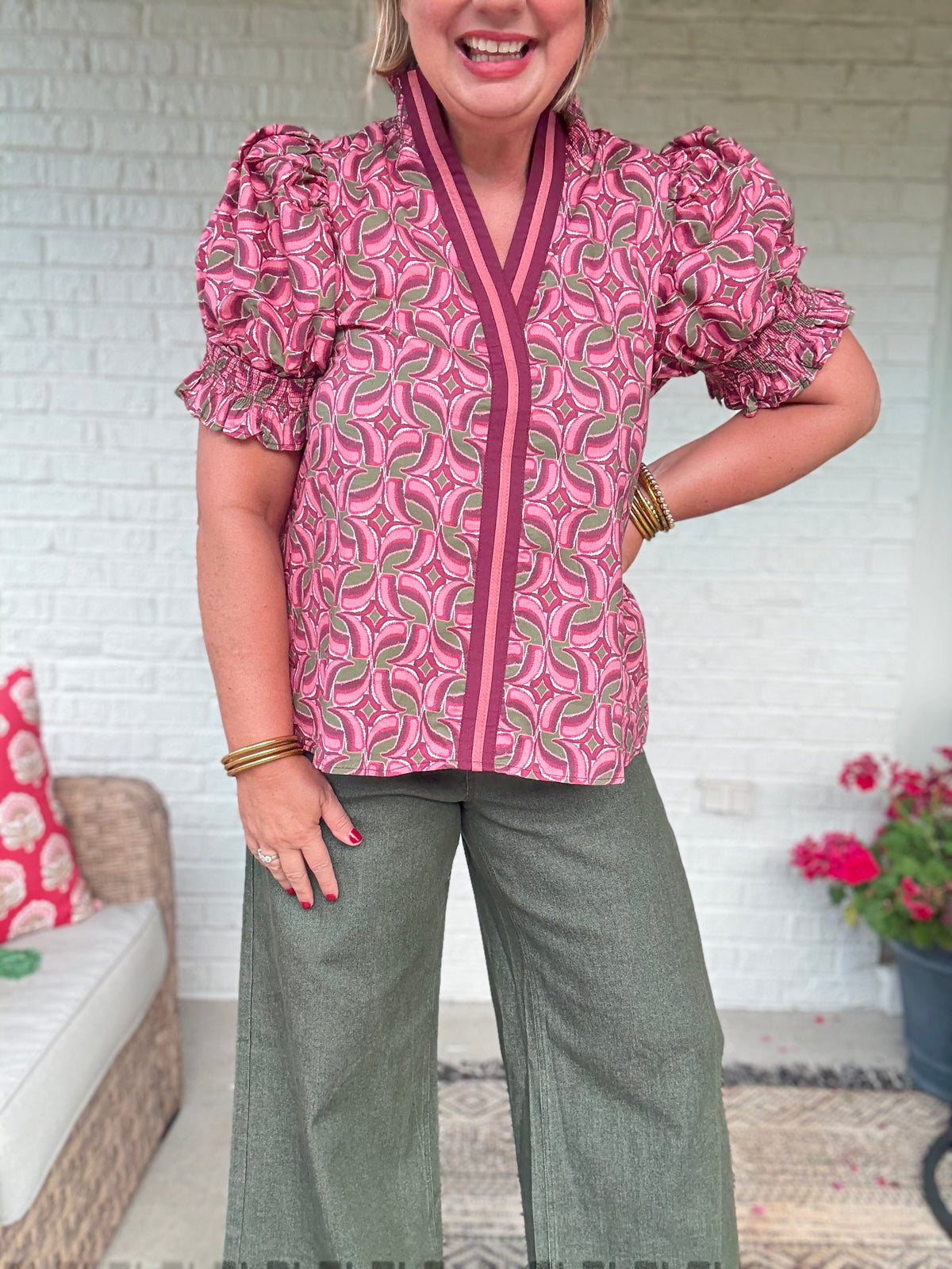Marlowe Top - Wine