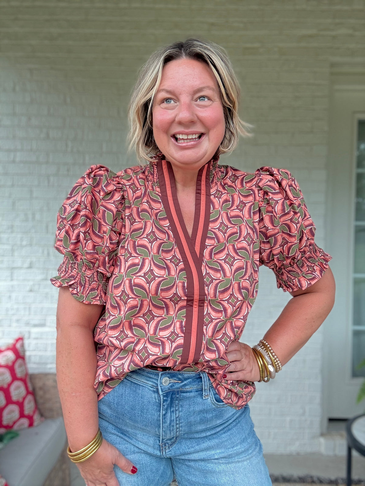 Marlowe Top - Terracotta