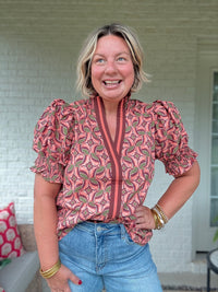Marlowe Top - Terracotta
