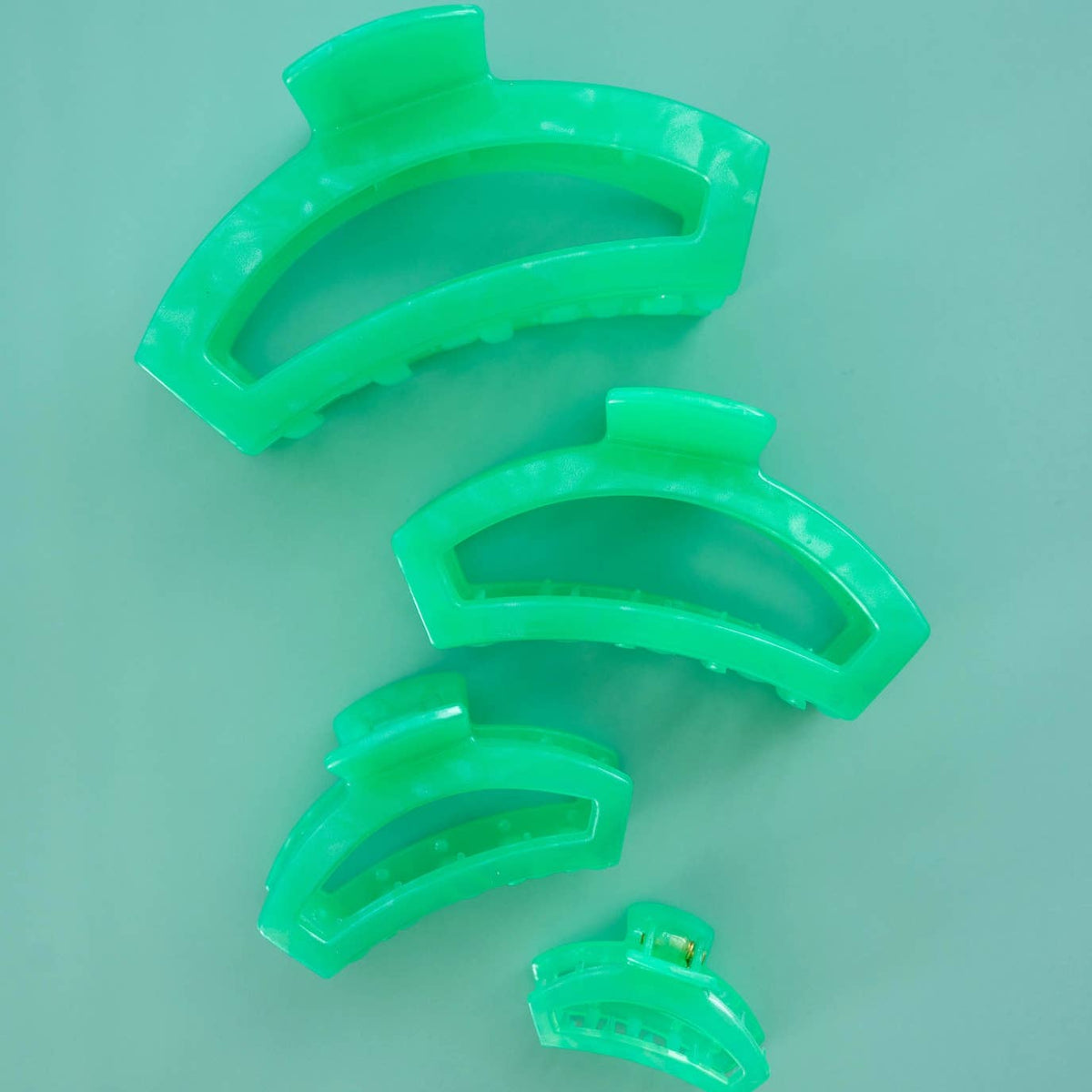 TELETIES - Open Hair Clip | Small | Spring Splash