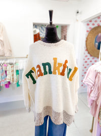 Thankful Sweater - Ivory