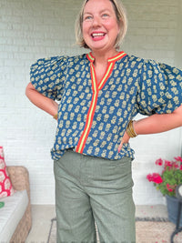 Sienna Bloom Navy Top